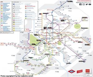 Puzzle Χάρτης του μετρό της Μαδρίτης